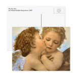 First Kiss, L'Amour et Psyché, Enfants, Bouguereau Post Card