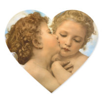 First Kiss, L'Amour et Psyché, Enfants, Bouguereau Stickers