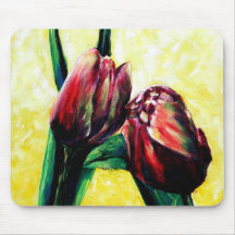 First Kiss (Tulips) Mousepad