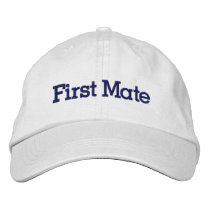 First Mate Hat Embroidered Hats