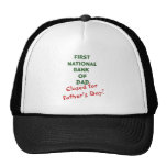 First National Bank of Dad gifts and tees. Hat