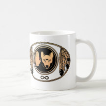 First Nations Gifts & Wolf Native Art Cards Metis Coffee Mug