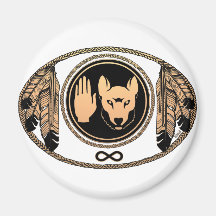 First Nations Magnets Metis Wolf Native Art Gift
