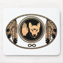 First Nations Mousepad Wolf Native Art Gifts Metis