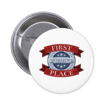 First place winners badge buttons