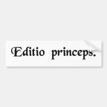 First printed edition. bumper stickers
