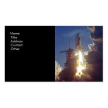 First Shuttle Launched Business Card