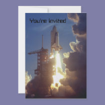 First Shuttle Launched invitations