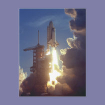 First Shuttle Launched postcards