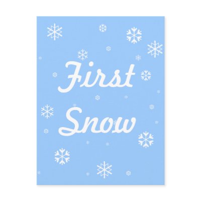 First Snow Snowflakes by Ladiebug