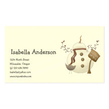 First Snowel · Snowman Business Card Templates