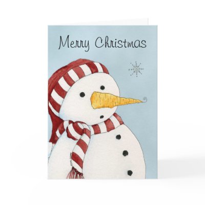 First Snowflake Christmas Card by 13BlackCatsDesigns