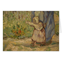 First Steps, after Millet - Vincent Van Gogh Cards