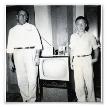 First T.V Photographic Print