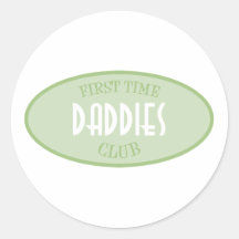First Time Daddies Club (Green) Sticker