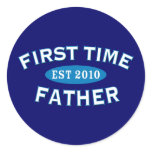 First Time Father 2010 Round Stickers