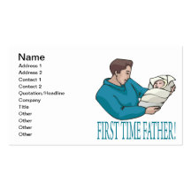 First Time Father Business Card Templates