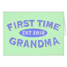 First Time Grandma 2010 Card
