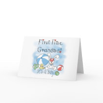 First Time Grandma Baby Boy Cards