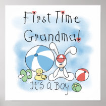 First Time Grandma of Boy Gifts Posters