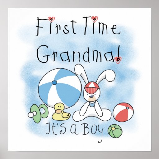 First Time Grandma of Boy Gifts Posters