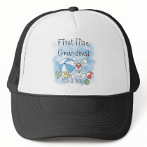 First Time Grandma of Boy Tshirts and Gifts Trucker Hat