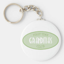 First Time Grandmas Club (Green) Keychains