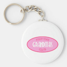 First Time Grandmas Club (Pink) Key Chains