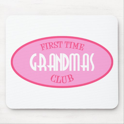 First Time Grandmas Club (Pink) Mouse Mat