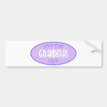 First Time Grandmas Club (Purple) Bumper Stickers