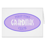 First Time Grandmas Club (Purple) Greeting Card