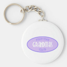 First Time Grandmas Club (Purple) Key Chain