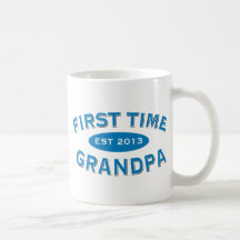 First Time Grandpa Customizable Mug