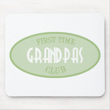 First Time Grandpas Club (Green) Mouse Pads