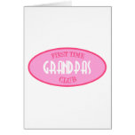 First Time Grandpas Club (Pink) Greeting Card