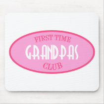 First Time Grandpas Club (Pink) Mouse Pad