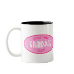 First Time Grandpas Club (Pink) Coffee Mug