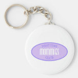 First Time Mommies Club (Purple) Keychains