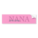 First Time Nana Bumper Stickers