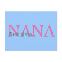 First Time Nana Postcard