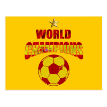First time world champions Spain Post Cards