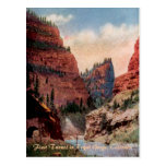 First Tunnel Vintage Railroad Postcard