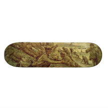 First Wave at Omaha by Ken Riley World War II Skateboard