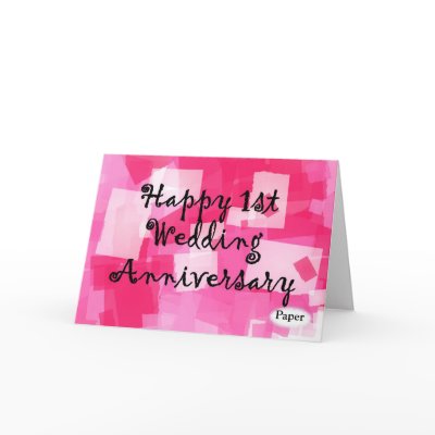 First Wedding Anniversary Cards by TheStampStore