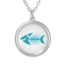 Fisch Fischgräten fish bones Personalisierte Halskette