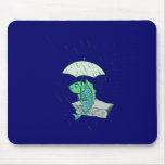 Fisch Regen fish rain Mousepad