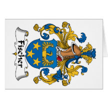 Fischer Family Crest Greeting Cards