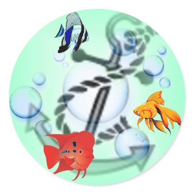 Fish & Anchor Sticker by MzLisaMichelle