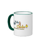 Fish and Chicks Funny Fishing mugs