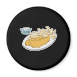 fish and chips fridge magnets